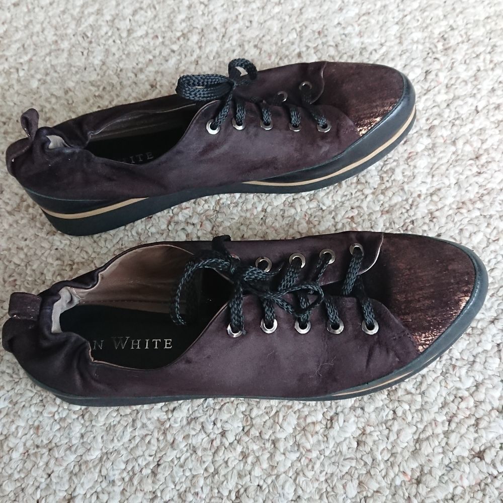 Ron White Brown Suede Nalla Onyx Sneakers size 38.5 - Picture 5 of 12
